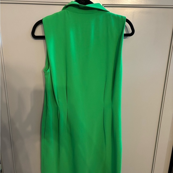 Amanda Uprichard Wintour Green Blazer Sleeveless Mini Dress M missing belt! - Picture 11 of 13